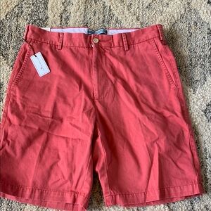 Peter Millar Red Flat Front Shorts